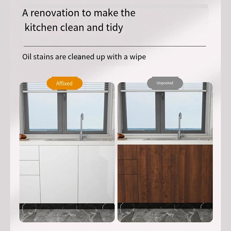 DIY 55cm Marble Self-adhesive Wallpaper Bathroom Kitchen Dining Room Cabinet Countertop Wall Sticker Waterproof And Mildew Proof Qme