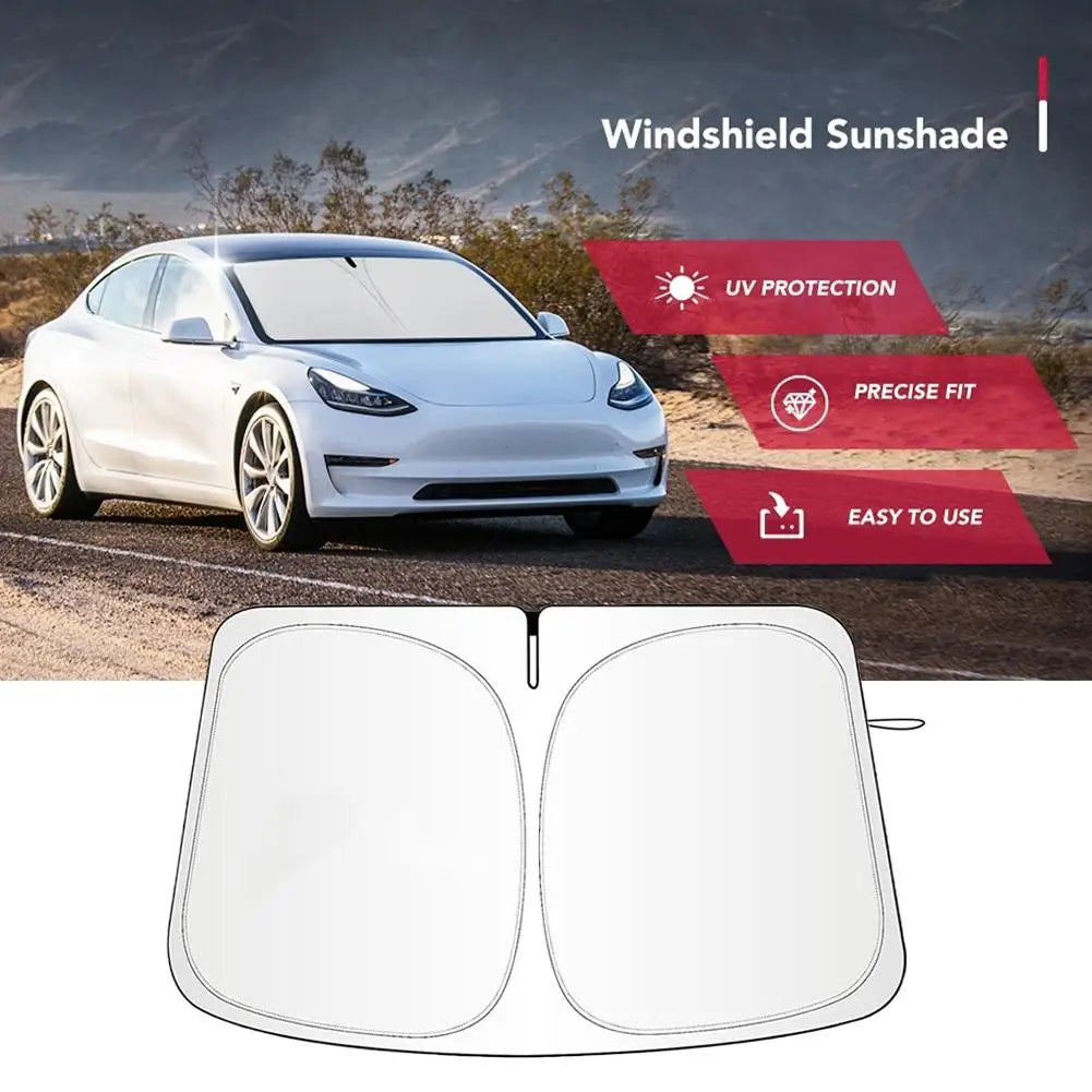 Car Windshield Sunshade Tesla Model 3Ys Sunroof Thickened Front Qme