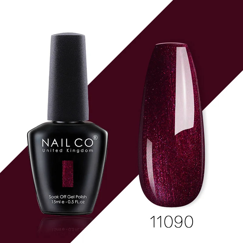 NAILCO 85 Colors Nail Gel UV LED Lacquer Manicure Varnish Hybrid Semi