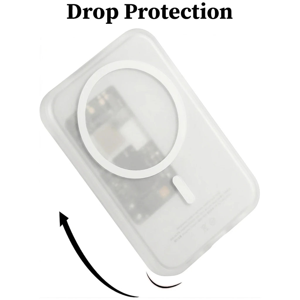 Transparent White TPU Charging Case Protector Compatible Apple's Qme