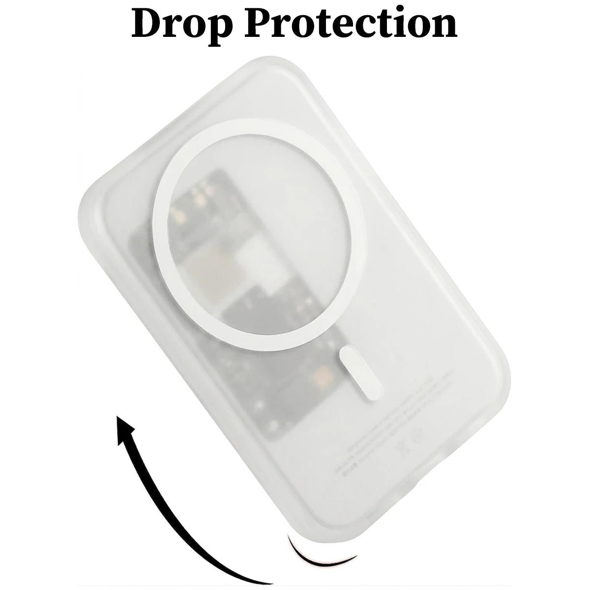 Transparent White TPU Charging Case Protector Compatible Apple's Qme