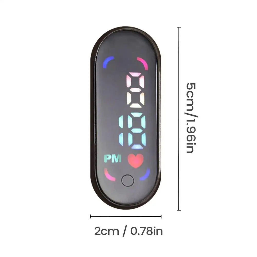 NEW 1pcs Small Digital Clock Waterproof Luminous Mini Digital Clock Adhesive For Sedan Truck Minivan Motorcycles Bike Travel Qme 05