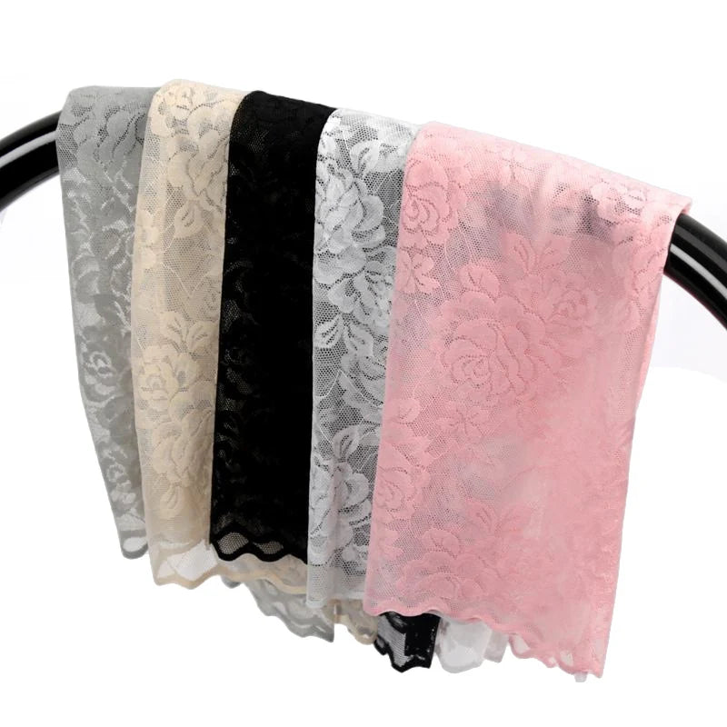 Summer Lace Hollow-out Fingerless Gloves Elastic Driving Cycling Qme