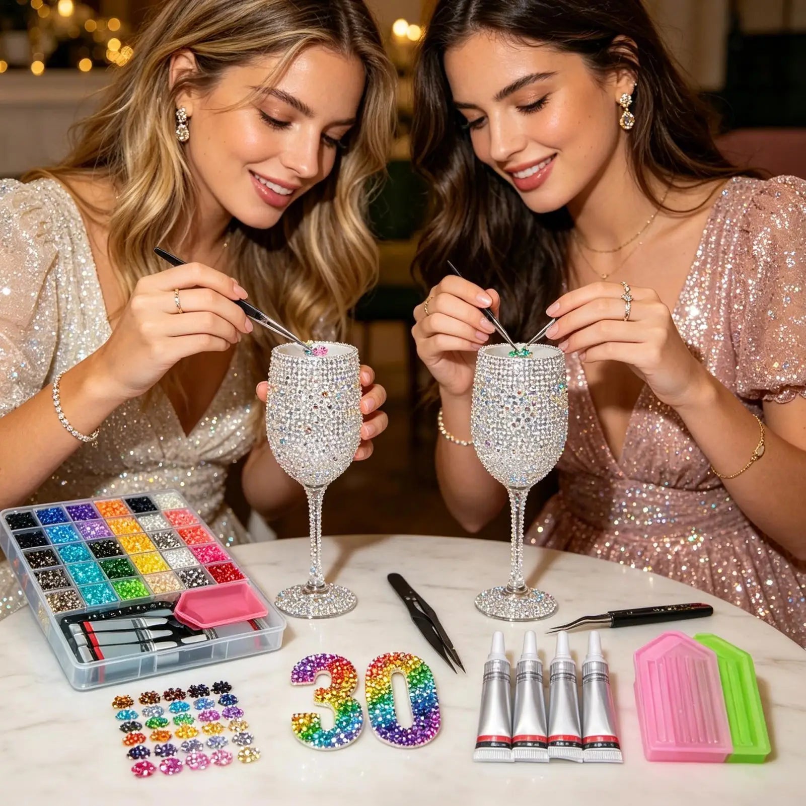 Rhinestones Bedazzling 40000 Art Making Crafts Beads Flatback Qme