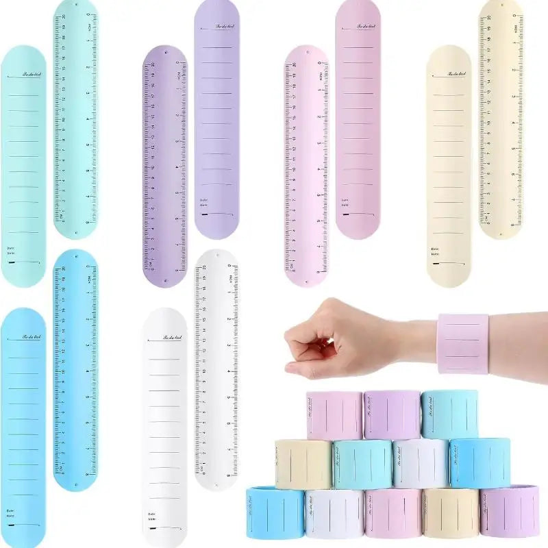 Waterproof Erasable Scale Silicone Wristband Reusable Writeable To-do Qme