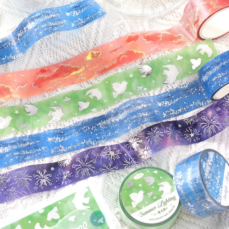 TIANZI 20mm X 3m Griffiths Regular Series Kawaii Ins Cute Dessert Sparkling Sand Washi Tape DIY Scrapbook Aesthetic Masking Tape Qme E-4 Rolls best-seller