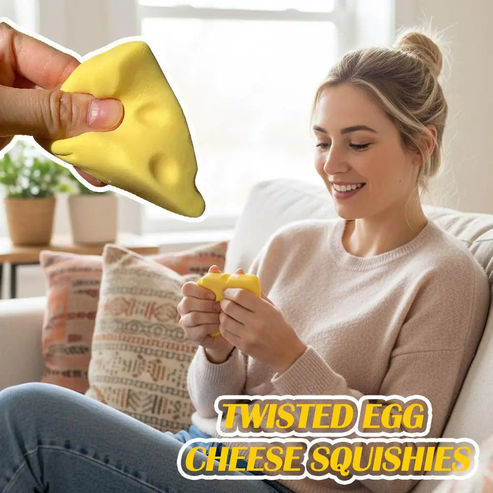 Cheese Block Squishy Squishies Stress Relief Fidget Toys Squeeze Toy Qme