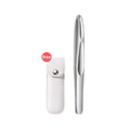 1pc Premium Round Head Tweezers for Eyebrow & Facial Hair Removal Seamless Clips, Short Hair Precision Easy Combing for Eyebrows Qme Silver