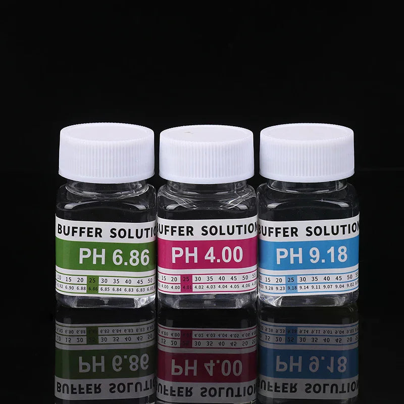 Reusable 50 Ml Bottles Of PH 4.00 6.86 9.18 Calibration Solution PH Solution Buffer PH Meter Buffer Solution Meter Calibration Qme