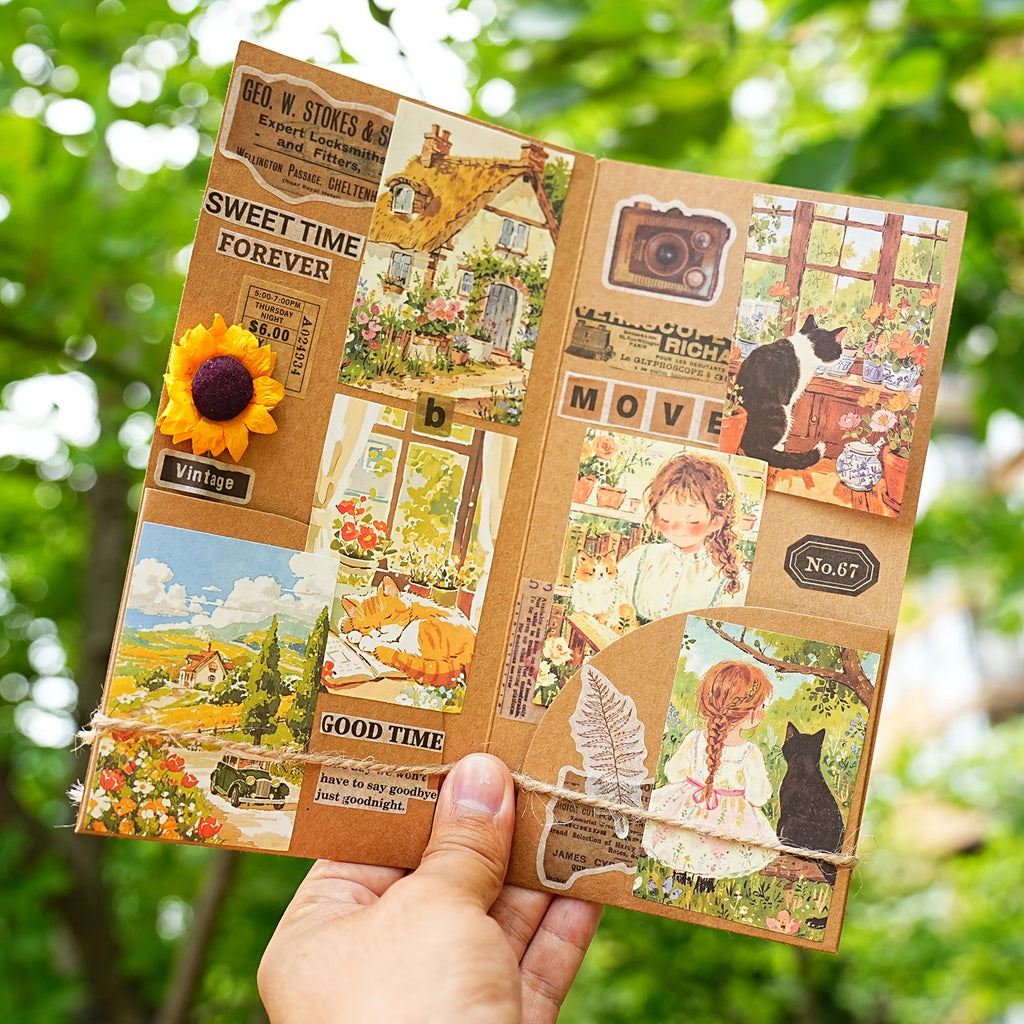 36pcs/box Kawaii Self-adhesive boxed stickers planner handbook scrapbook DIY decorative Journal sticker cute stationery stickers Qme