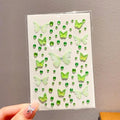 1Sheet Sparkling Butterfly Face Gems Dazzling Rhinestone Tattoos Stickers Eye & Facial 3D Fairy Gold Butterfly Stage Makeup Qme Green