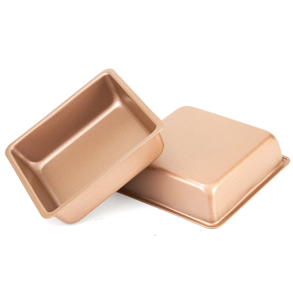 Carbon Steel Baking Pans DIY Square Cake Moulds Premium Non-stick Qme