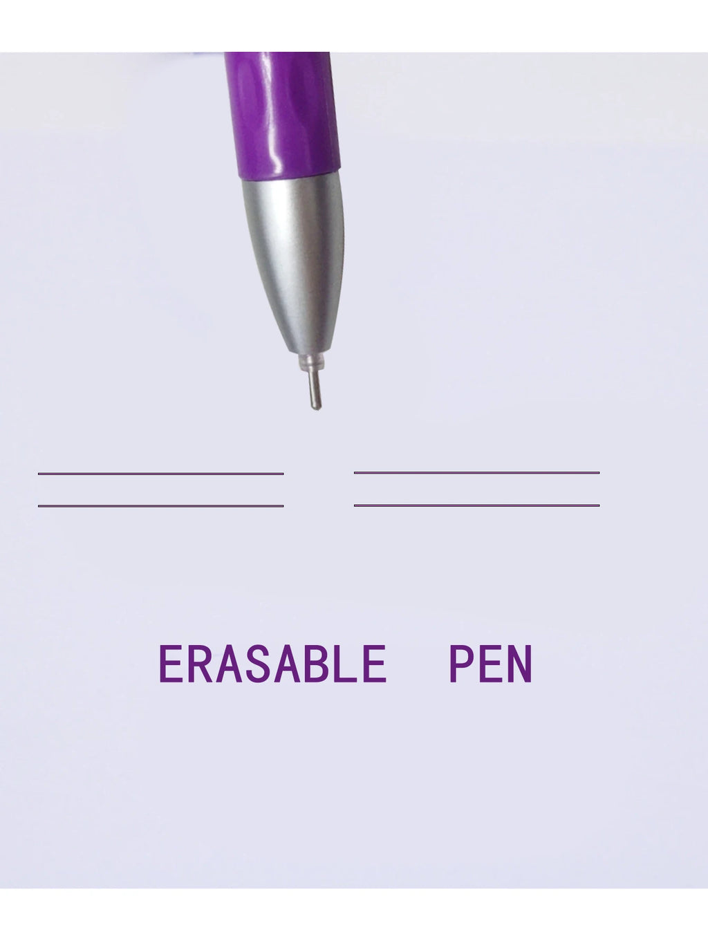 27/32Pcs Erasable Pen Refills Magic Gel Pens Rod Washable Handle 0.5mm Purple Ink Office School Supplies Stationery Qme