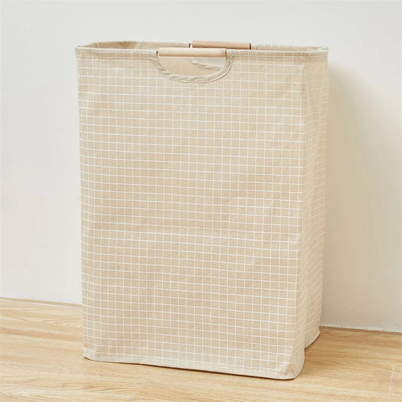 Waterproof Laundry Basket Cotton Linen Dirty Clothes Baskets Laundry Organizer Foldable Sundries Storage Bag Foldabling Hamper Qme F