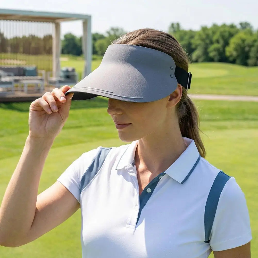 Seamless Wide Visor Brim Hat Sun UV Protection Empty Casual Fashion Qme