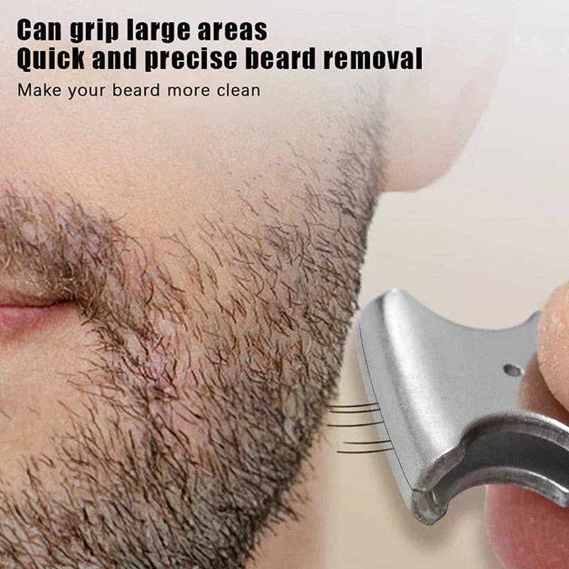 Stainless Steel Precision Tweezers Beard Mustache Eyebrow Grooming Qme