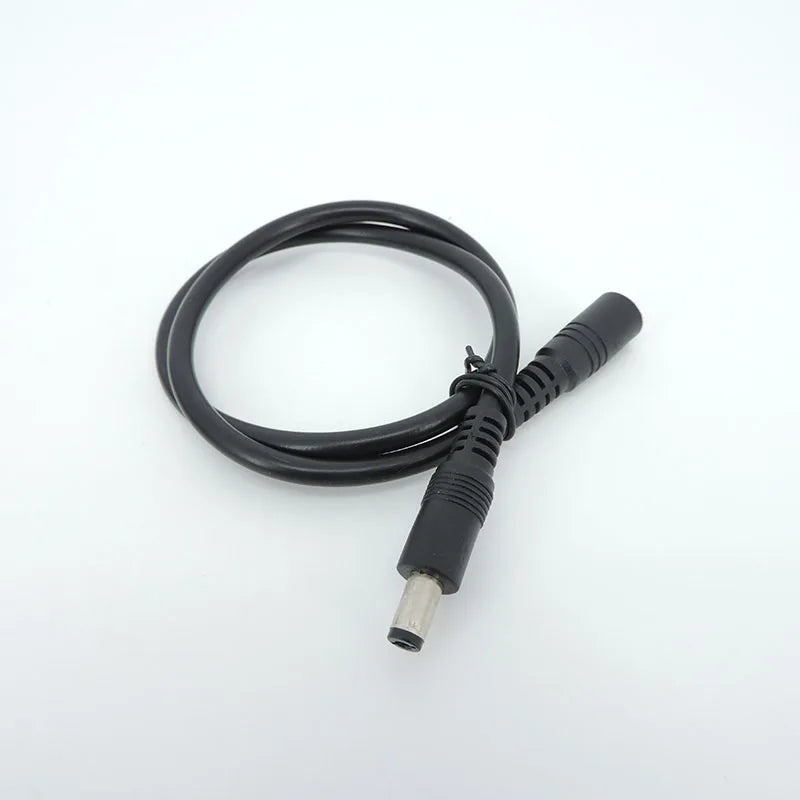 3pcs DC male to female power supply Extension connector Cable Plug Cord wire Adapter for led strip camera 5.5X2.1mm 2.5mm 12v Qme
