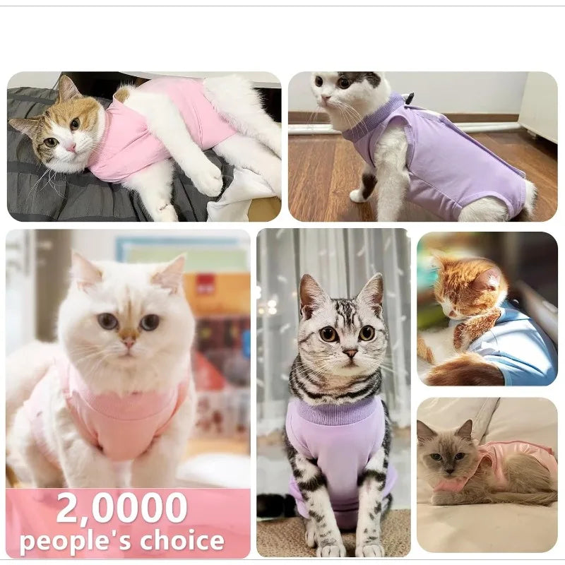 Convenient Soft Cat Sterilization Clothing Anti-licking Breathable Qme