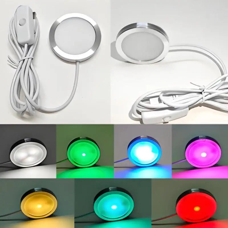 USB Circular Wltra-thin Aluminum Alloy Lamp 5V 3D Printer Accessories Qme