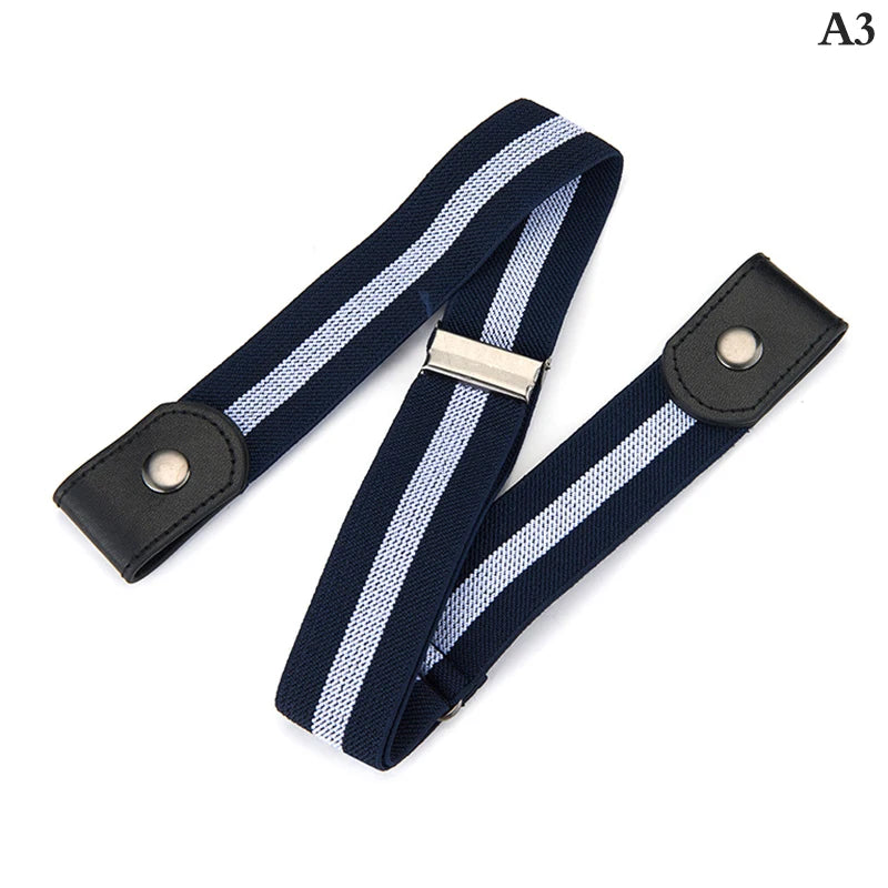 Adjustable Stretch Elastic Waist Band Buckle-free Invisible Belt Qme A3