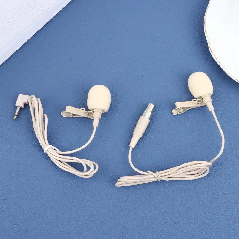 Portable Beige Lapel Clip Mic 80-20KHZ ZL-F1720 Clip-on Microphone Qme