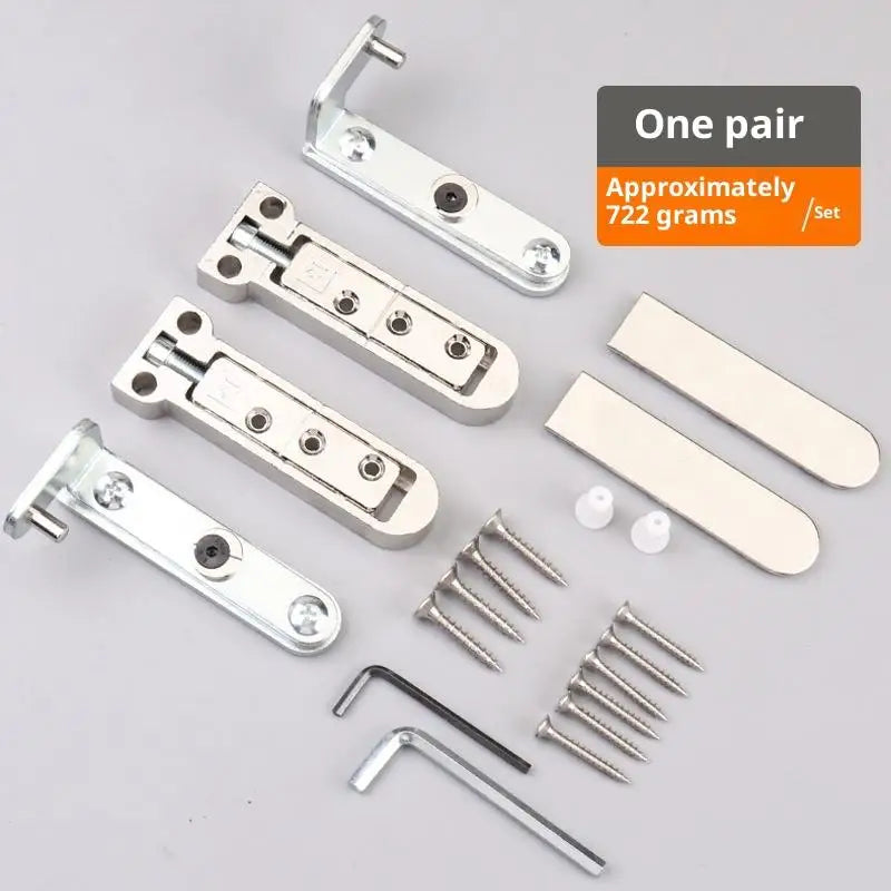 2 Pc Hidden Hinges For Doors 3D Adjustable Swivel Invisible World Hinge Zinc Alloy Door Hinge Furniture Hardware Qme A1
