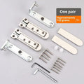 2 Pc Hidden Hinges For Doors 3D Adjustable Swivel Invisible World Hinge Zinc Alloy Door Hinge Furniture Hardware Qme A1