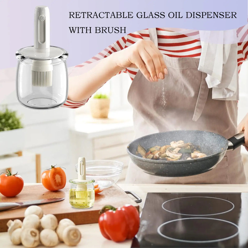 Oil Dispenser Silicone Sauce Bottle Detachable Brush Cooking Tool Qme