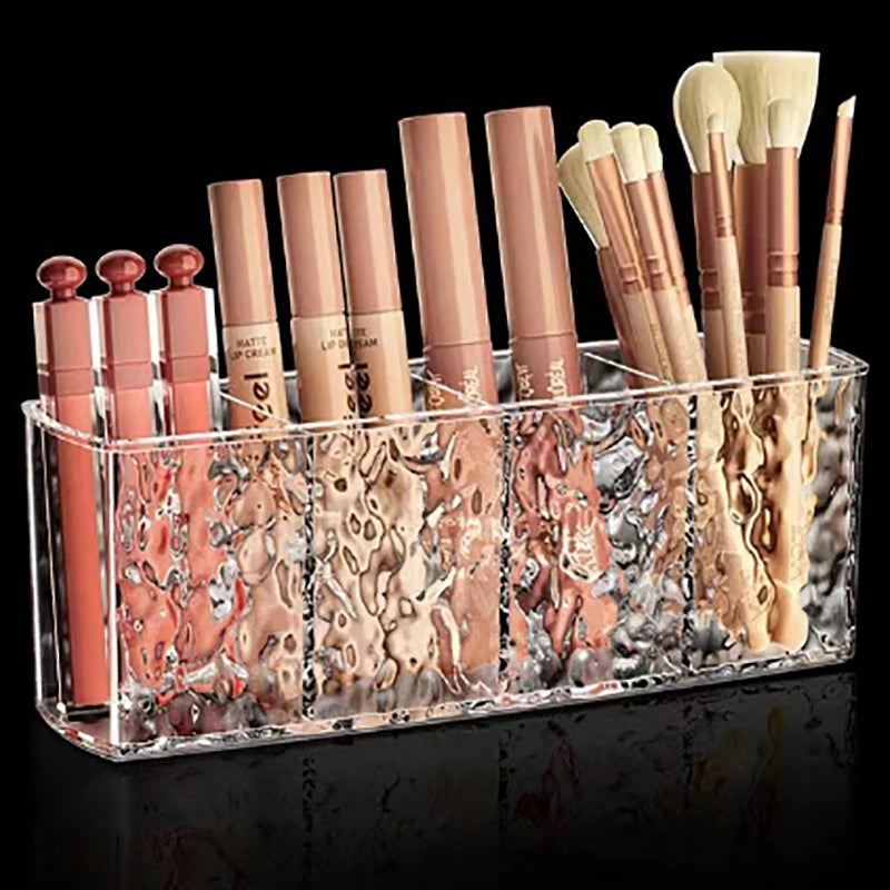 Storage Lipstick Brush Holder Acrylic Makeup Desk Cosmetic Organiser Qme Clear