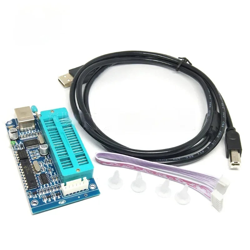 PIC K150 Single Chip Microcomputer Programmer Programmer Downloader with Shielding and Anti-drying Magnetic Ring Qme PIC K150 MCU
