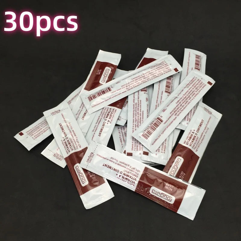 Fougera Tattoo Eyebrow Lip Repair Aftercare Vitamin Ointment A&D Anti Scar Healing Gel Cream Permanent Makeup PMU Supplies Qme 30PCS