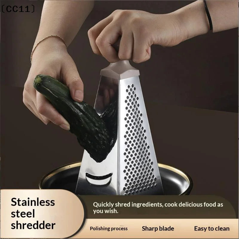 Stainless Steel 4-Sides Multi-function Vegetable Slicer Kitchen Tool Qme