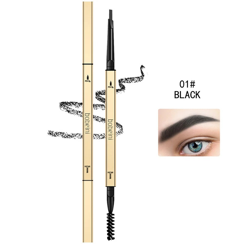 Dual-ended Waterproof Eyebrow Pencil Precise Long-lasting Qme 01