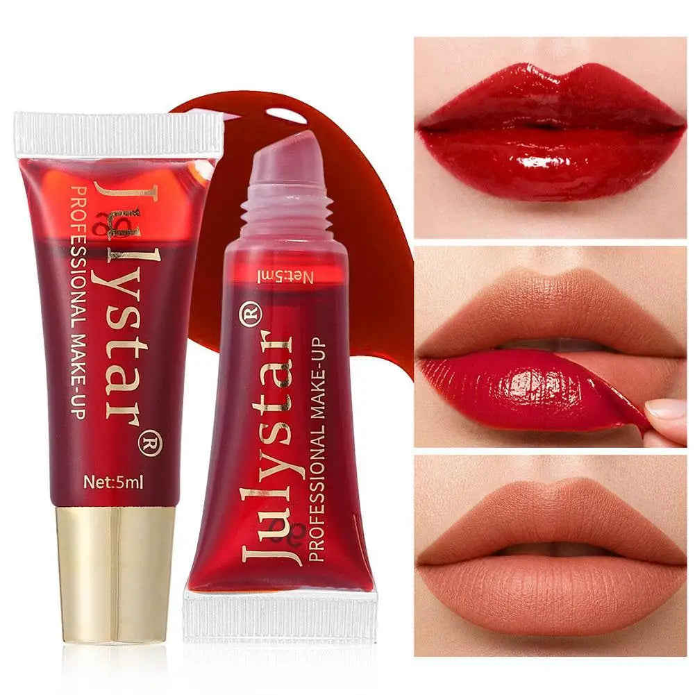 6-color Peel Off Lip Gloss Waterproof Long-lasting Black Red Tear-off Lipstick Liquid Non-stick Cup Moisturizer Lip Stain Makeup Qme
