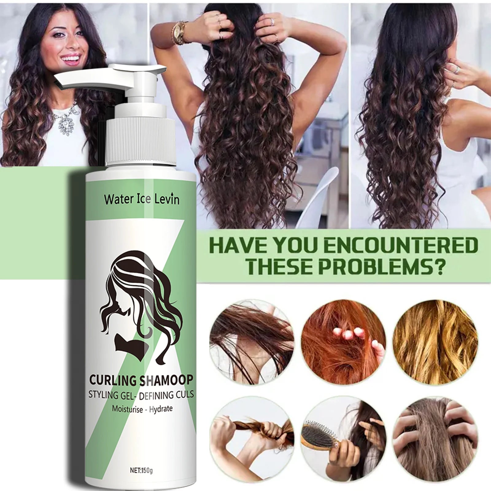 Shampooing pour cheveux normaux - conditionneur neutre, 150 g hydratant stretch curl Qme