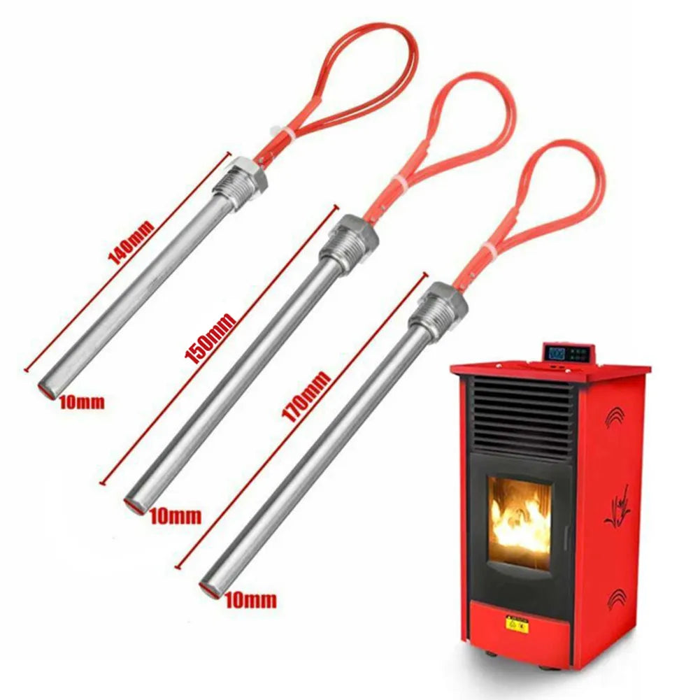 220V Igniter Hot Rod Lgniter Hot Rod Wood Pellet Heating Tube Fireplace Grill Stove Part 300W / 350W Fireplace Parts Replacement Qme