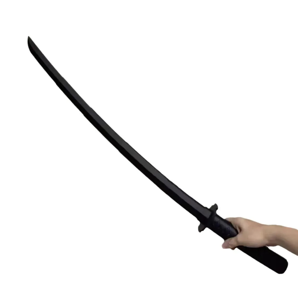 3D Printing Retractable Plastic Samurai Sword, Cos Samurai Model Toy, Decompress The Gravity Swinging Knife Qme 1PC black