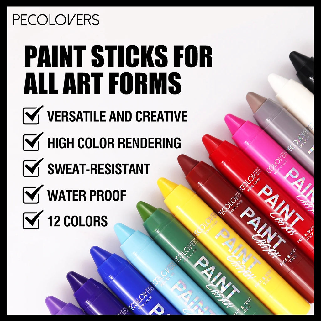 Colored Face Makeup Crayon Pen Suitable All Art Forms Creativity Qme