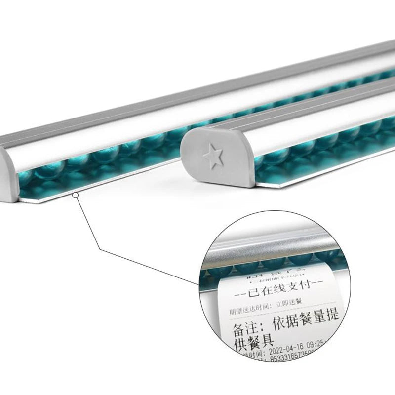 Aluminum Slide Check Rack Receipt Holder Desk Restaurant Ticket Qme