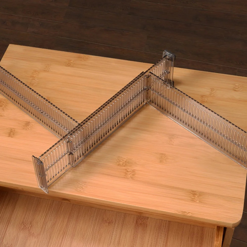 Adjustable Clapboard Drawer Divider Partition DIY Durable Storage Qme