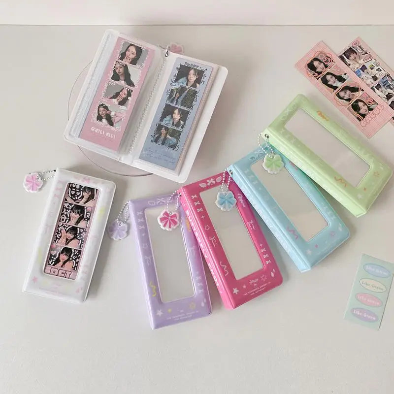 Multicolors Photo Booth Frame Album 2x6 Inch Strips 20 Pages 40 Photos Qme