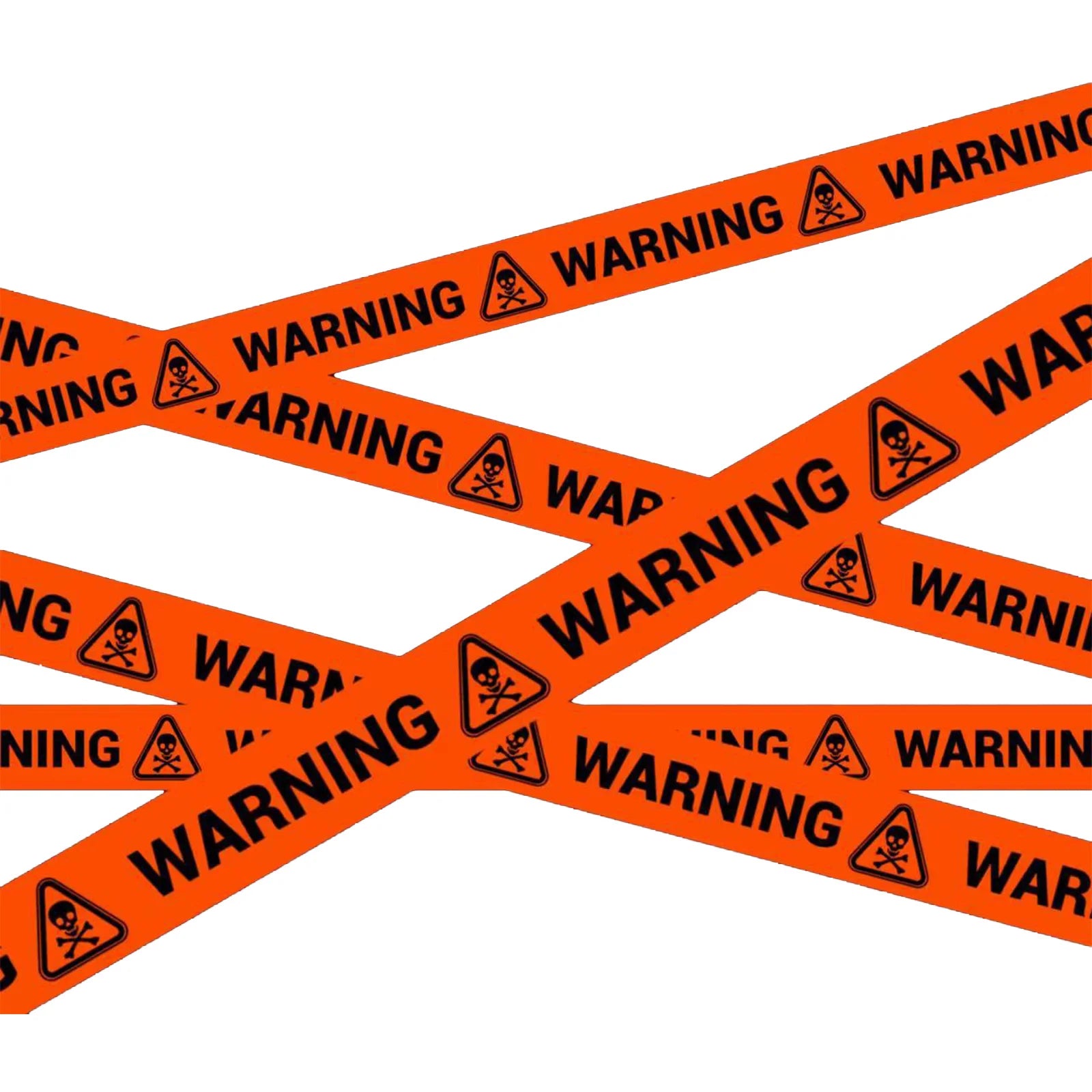 Halloween Warning Tape Safety Signs Caution Fright Crime Scene Tape Holiday Party Haunted House Horror Scene Decor Supplies Qme C One Size