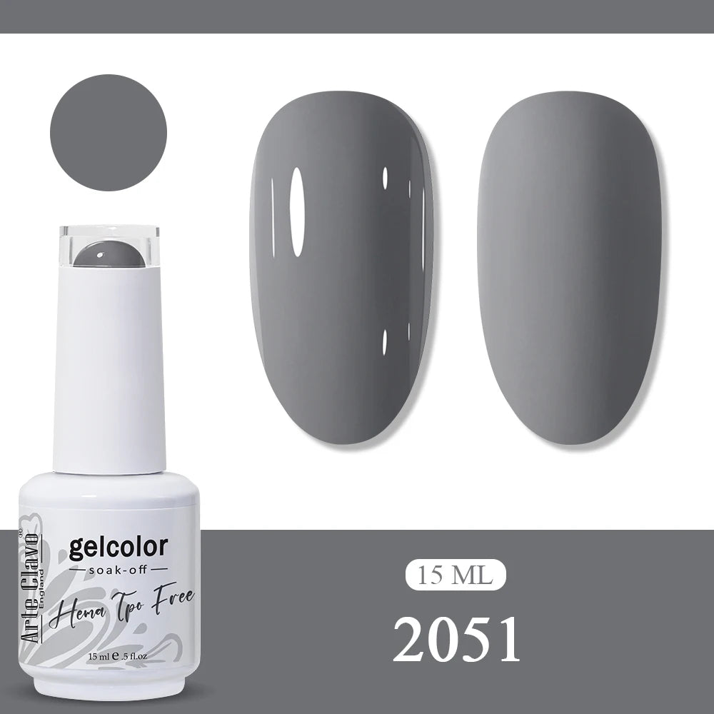 Arte Clavo Neon Rainbow Colors Gel Nail Polish Semi Permanent Art UV