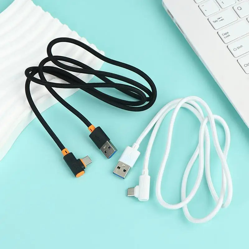 240W Fast Charging USB C Elbow Data Cable Supports Quick Charge Qme