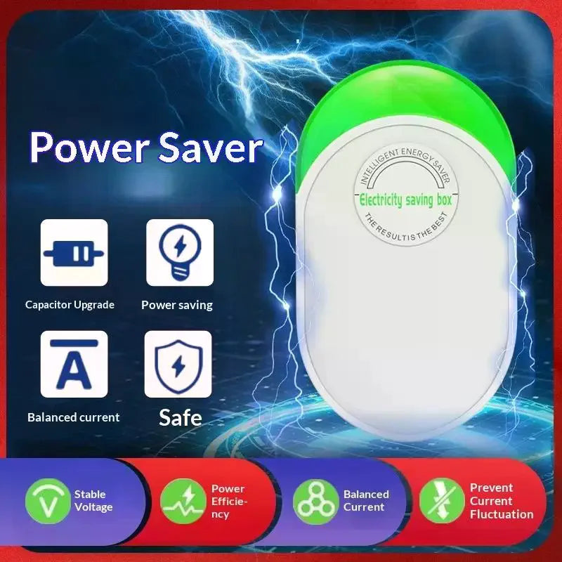 Intelligent Electricity Saving Box With Upgraded Capacitor Stable Voltage For Home Office Daily Use Qme