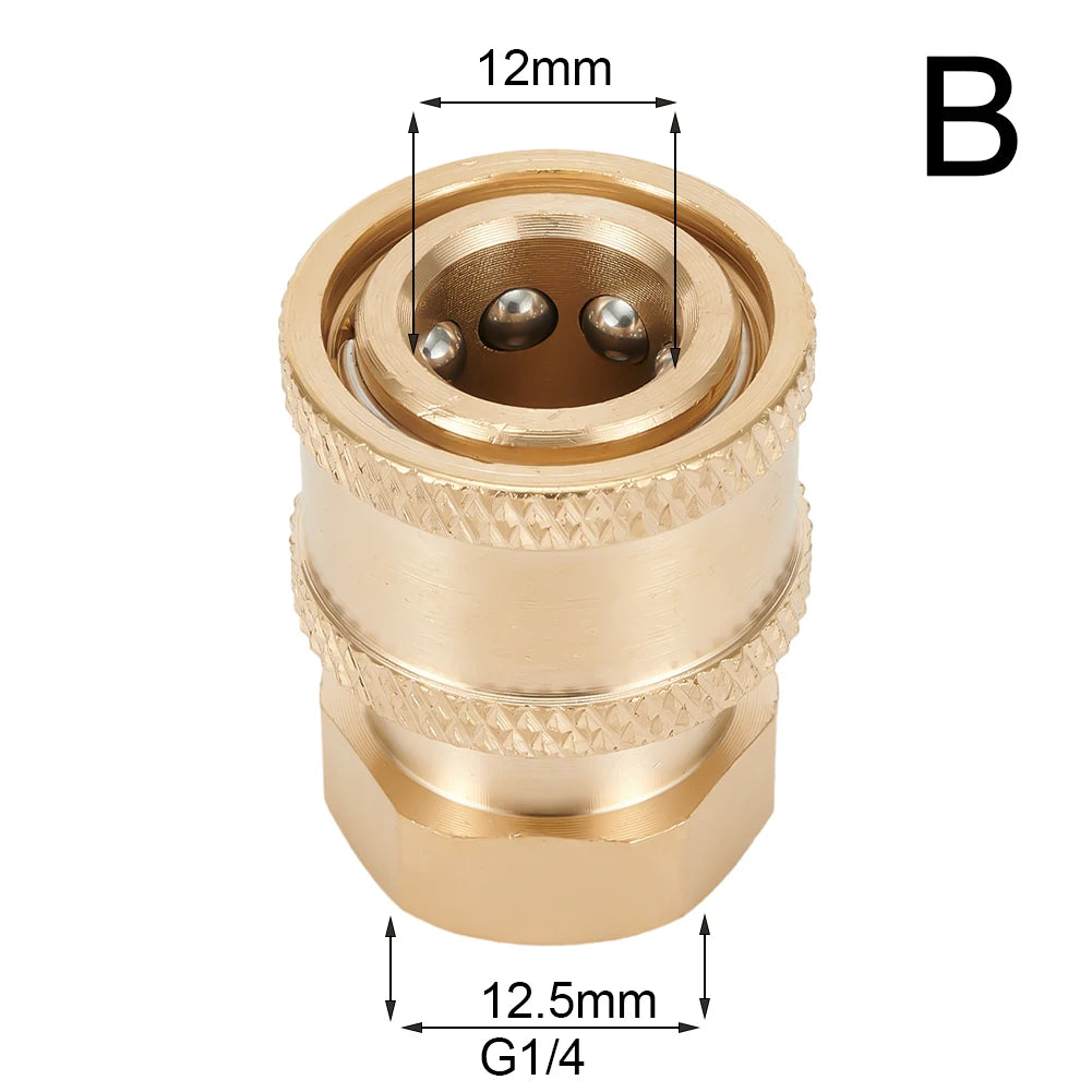 Pressure Washer Connector Coupling Quick Release Adapter 1 4 Male Qme B