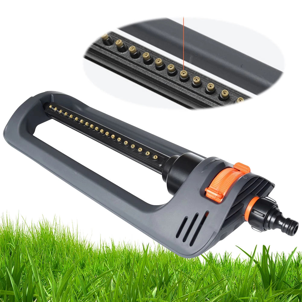 Oscillating Sprinkler 19 Hole Nozzles Lawn Sprinkler Swing Irrigation Sprinkler for Yard Qme