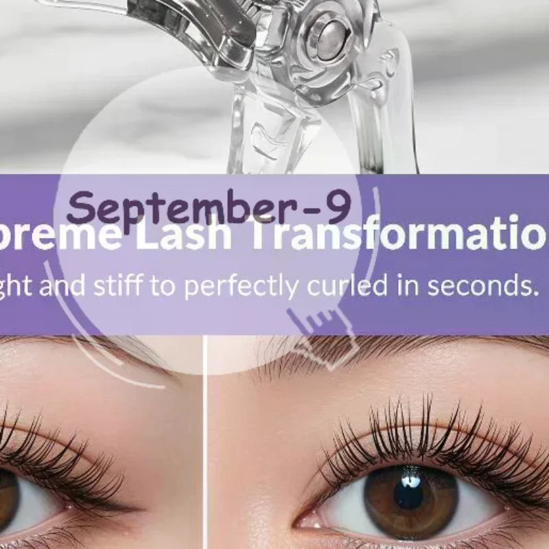 Transparent One-clip Eyelash Curler Wide Angle Partial Lash No Harm Qme