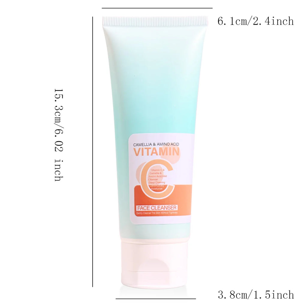 Pure Herbal Vitamin C Facial Cleanser Hyaluronic Acid Deep Cleansing Qme