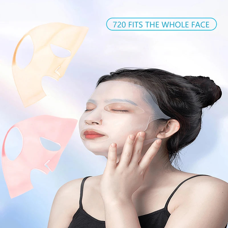 Silicone Facial Mask Reusable Skin Care Tool Women Hanging Ear Design Qme